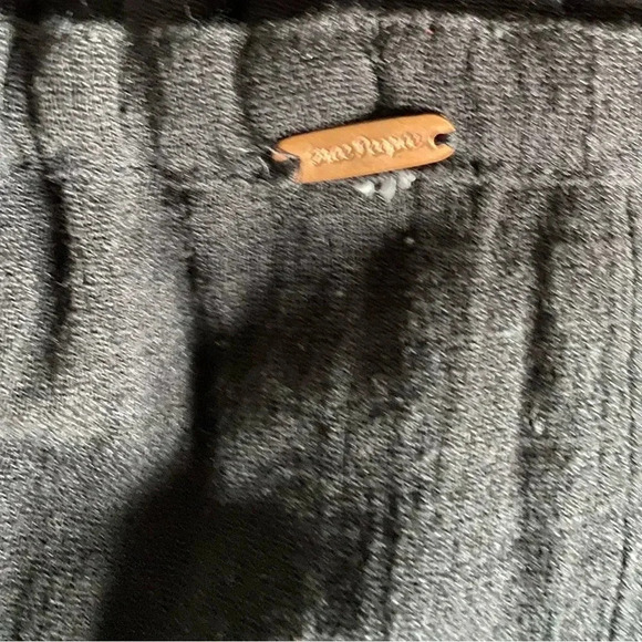 FREE PEOPLE | Early Morning Black Crinkled Tunic Dress Size S (tag missing) - Picture 6 of 6